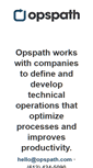 Mobile Screenshot of opspath.com