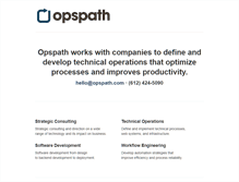 Tablet Screenshot of opspath.com